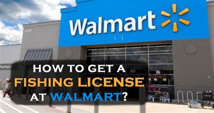 Are fishing licenses free at Walmart?