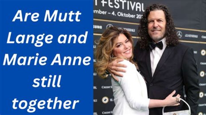 Are Mutt Lange and Marie Anne Thiebaud married?
