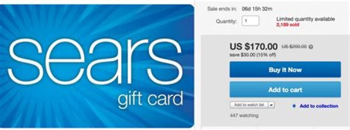 Are Sears gift cards still valid?