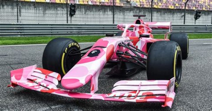 BAPE & Formula One Unveil Pink Camo Race Car For Chinese Grand Prix