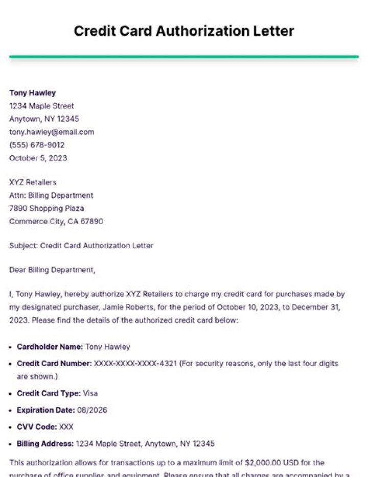 Can a company use your credit card without authorization?