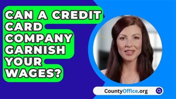 Can credit card companies garnish wages in Ohio?
