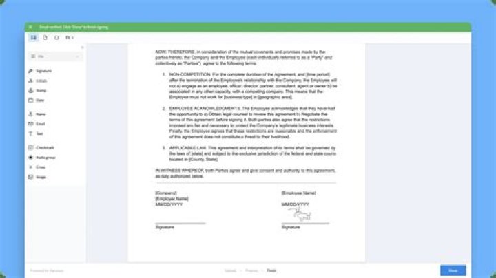 Can you sign a document with just your name?