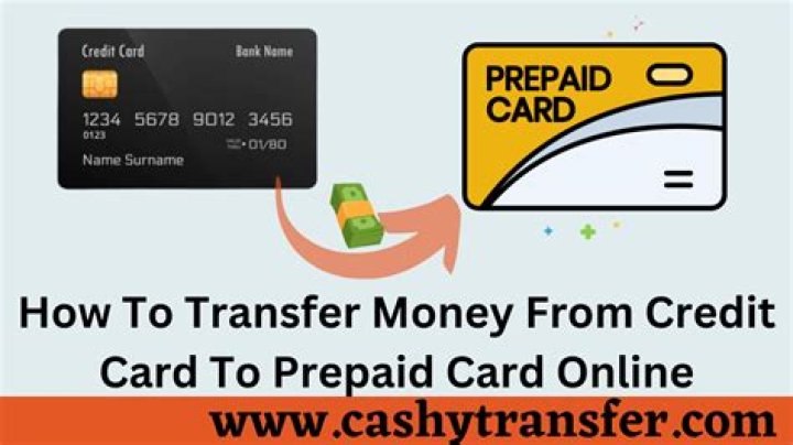 Can you transfer money from a prepaid card to a credit card?