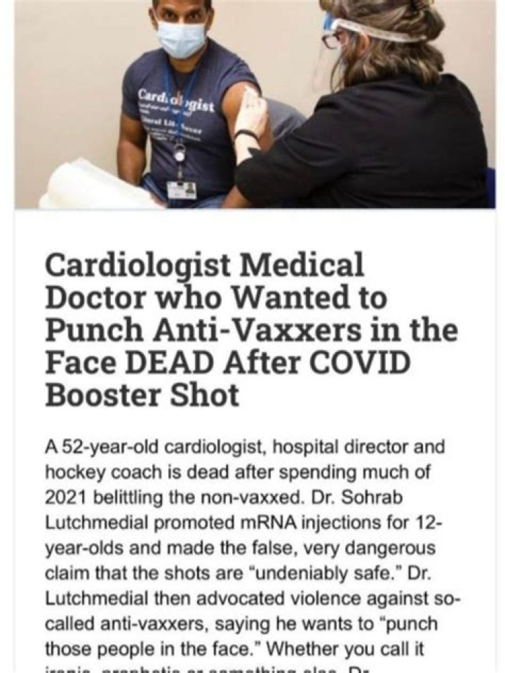 Cardiologist Dr Sohrab Lutchmedial Reportedly Passed Away, What Happened?