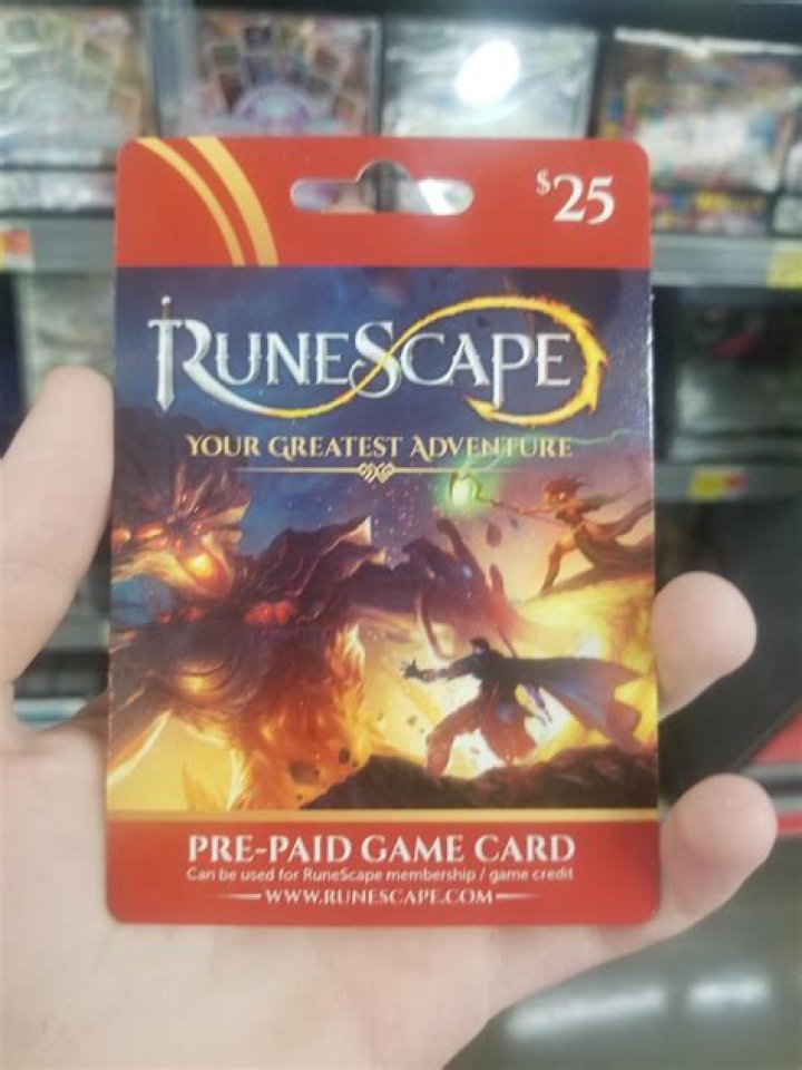 Does 711 sell RuneScape cards?