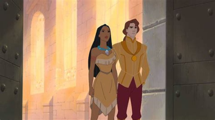 Does Pocahontas end up with John Smith in Pocahontas 2?