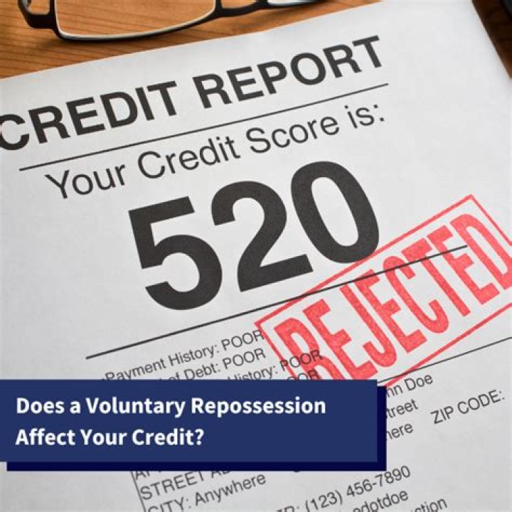 Does repossession show credit report?