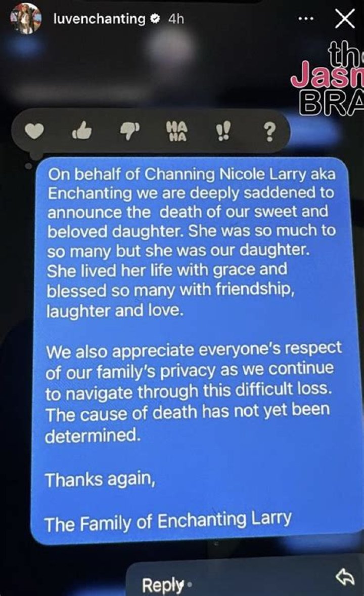 Enchanting's Dedicated OnlyFans Subscriber Breaks Down In Tears Over Her Passing