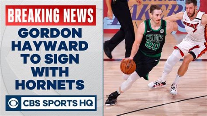 Gordon Hayward Signs $120 Million Contract With The Hornets