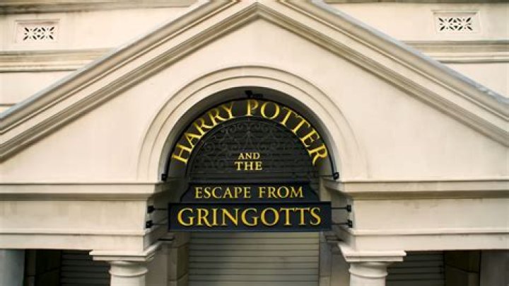 How big is the drop on Harry Potter and the escape from Gringotts?