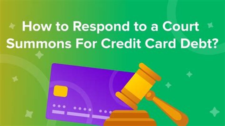 How can I get out of a summons for credit card debt?