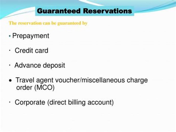 How can non-guaranteed reservation be guaranteed reservation?
