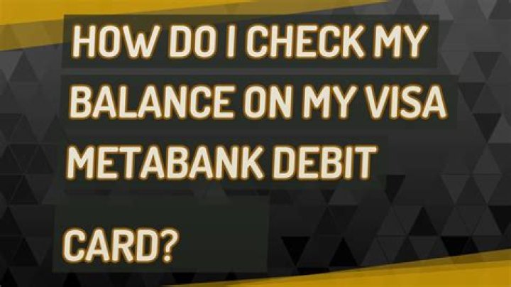 How do I check my balance on Metabank?