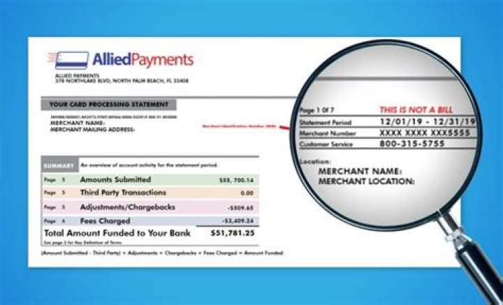 How do I find a merchant on my credit card statement?