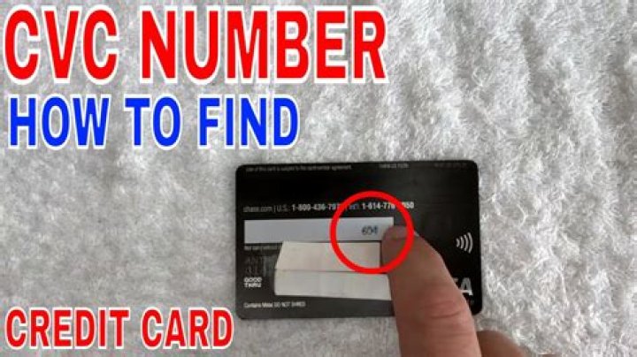 How do I find my CVC number?