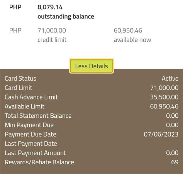 How do I find out my outstanding credit card balance?