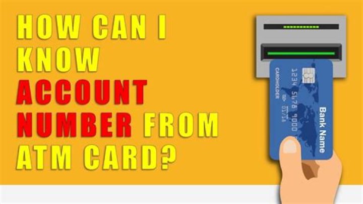 How do I know my ATM card number?
