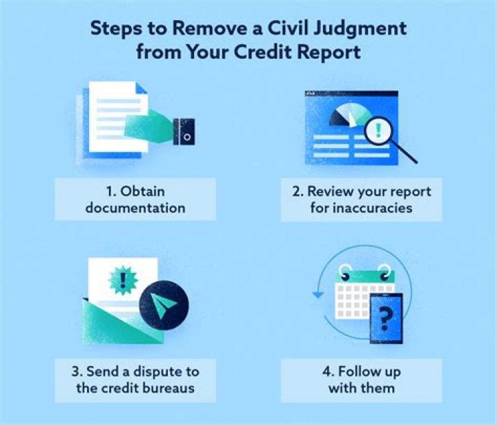 How do I remove a satisfied judgement from my credit report?