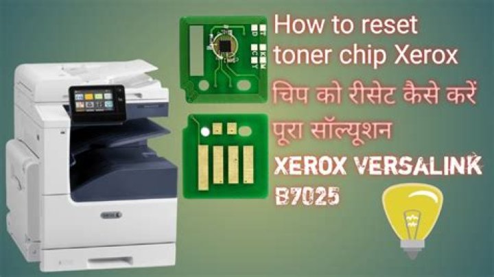 How do I reset my Xerox toner chip?