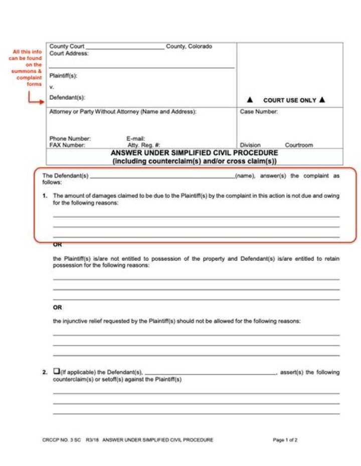 How do I respond to a summons collection?