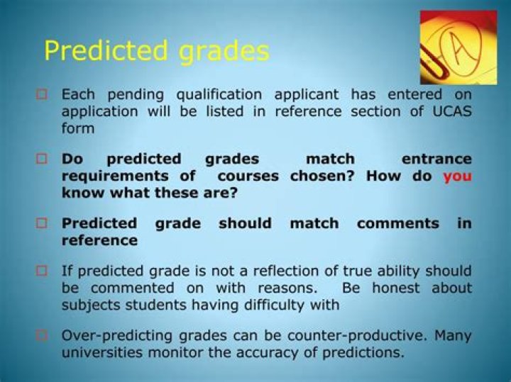 How do I see my predicted grades on UCAS?