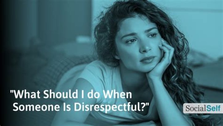 How do I stop feeling disrespected?