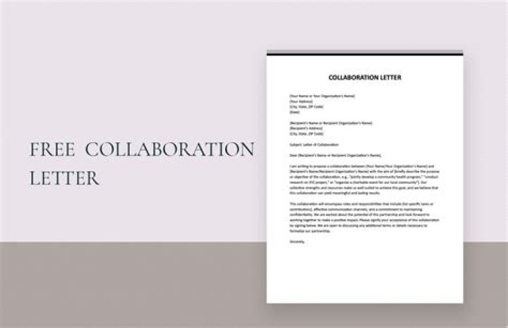 How do I write a collaboration letter?