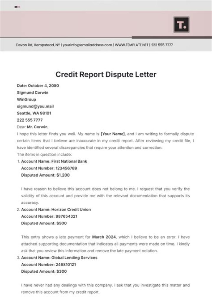 How do I write a dispute letter to creditors?