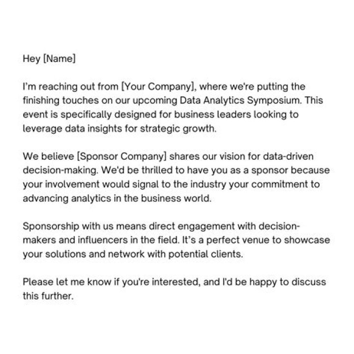 How do you approach a company for sponsorship?