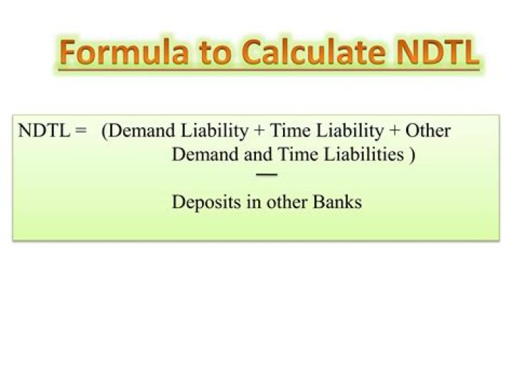 How do you calculate net demand and time liabilities?