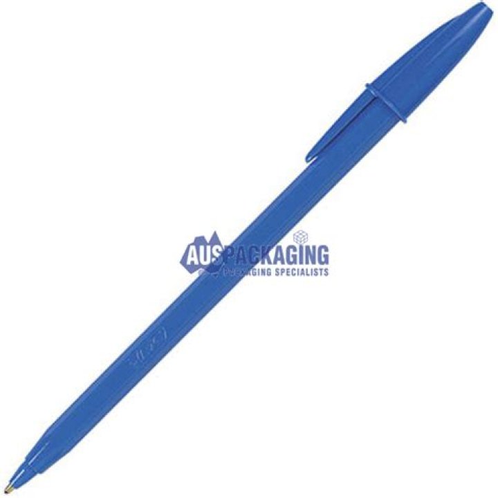 How do you open a blue Bic pen?