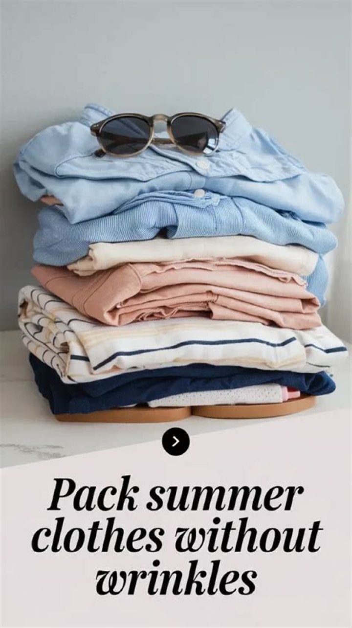 How do you pack linen without wrinkles?