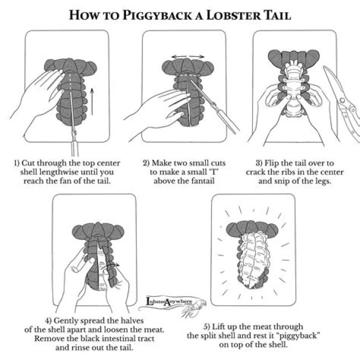 How do you piggyback a lobster tail