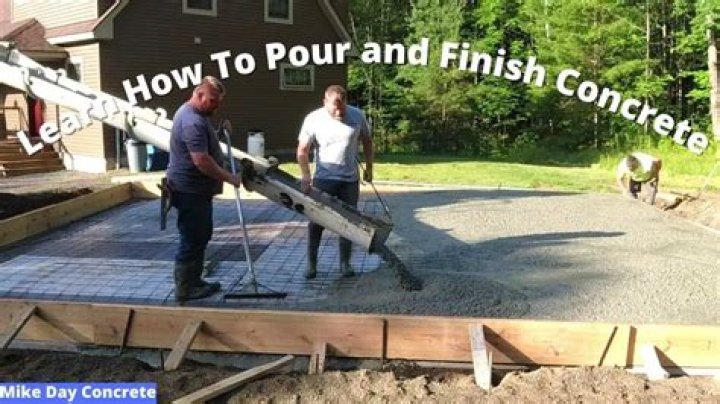 How do you put concrete over dirt?