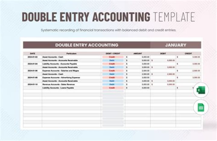 How do you record double-entry expenses?