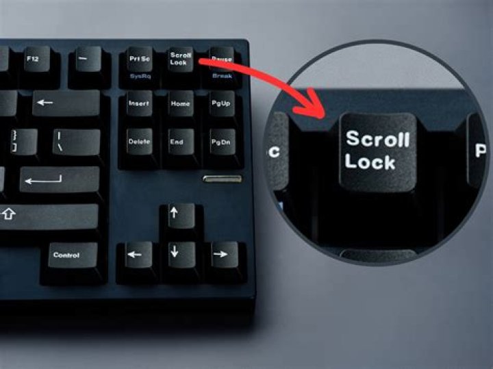 How do you scroll up and down on a keyboard?