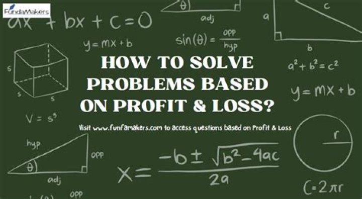 How do you solve a profit and loss problem in math?