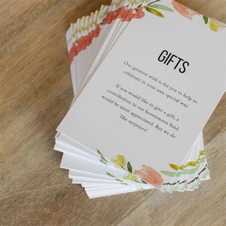 How do you tactfully ask for gift cards instead of gifts?