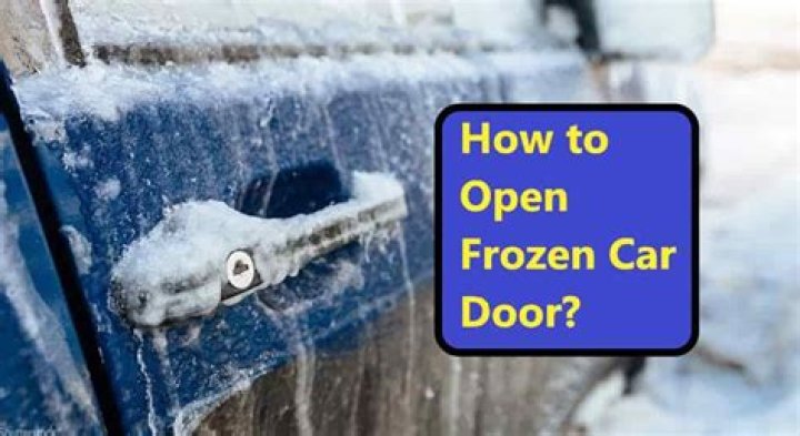 How do you unfreeze a car door with rubbing alcohol?