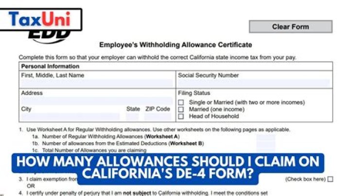 How many federal allowances should I claim?