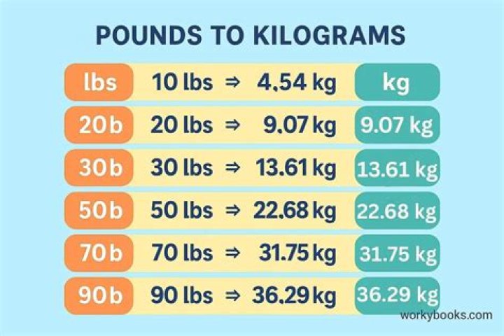 How many pounds is 3 kg