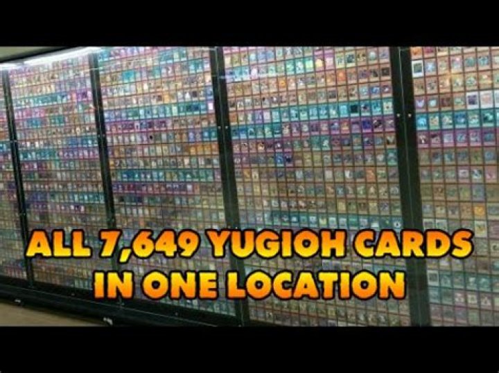 How many Yugioh cards are there in total?