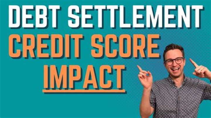How much does debt settlement affect your credit score?