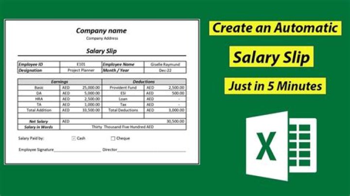 How salary slip is calculated?