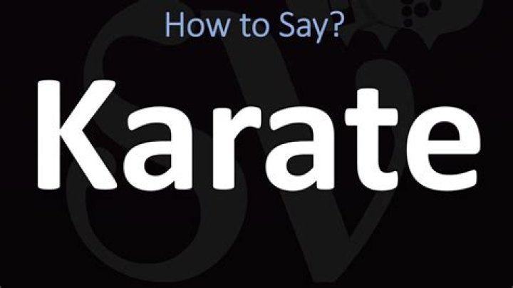 How to pronounce karate