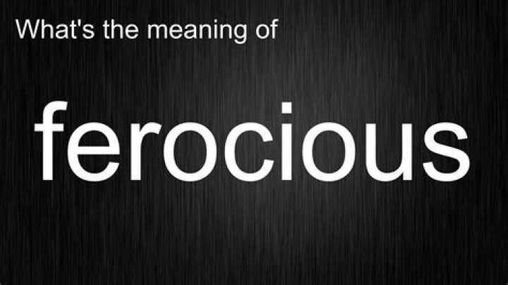 How to spell ferocious