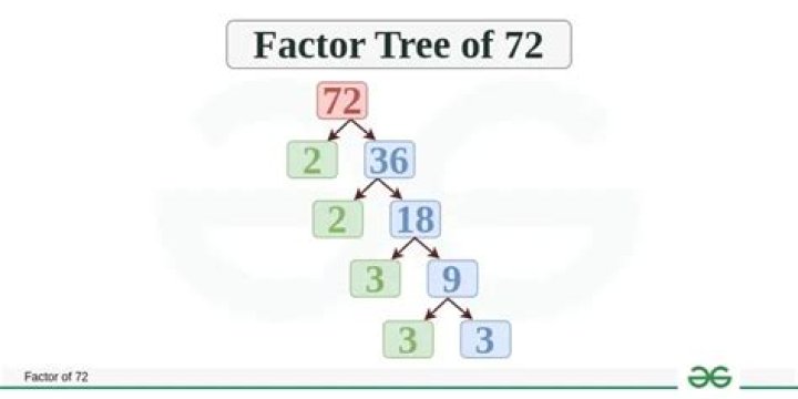 Is 6 a factor of 72 true or false?