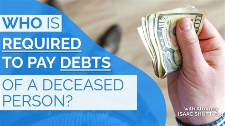 Is family responsible for deceased debt UK?