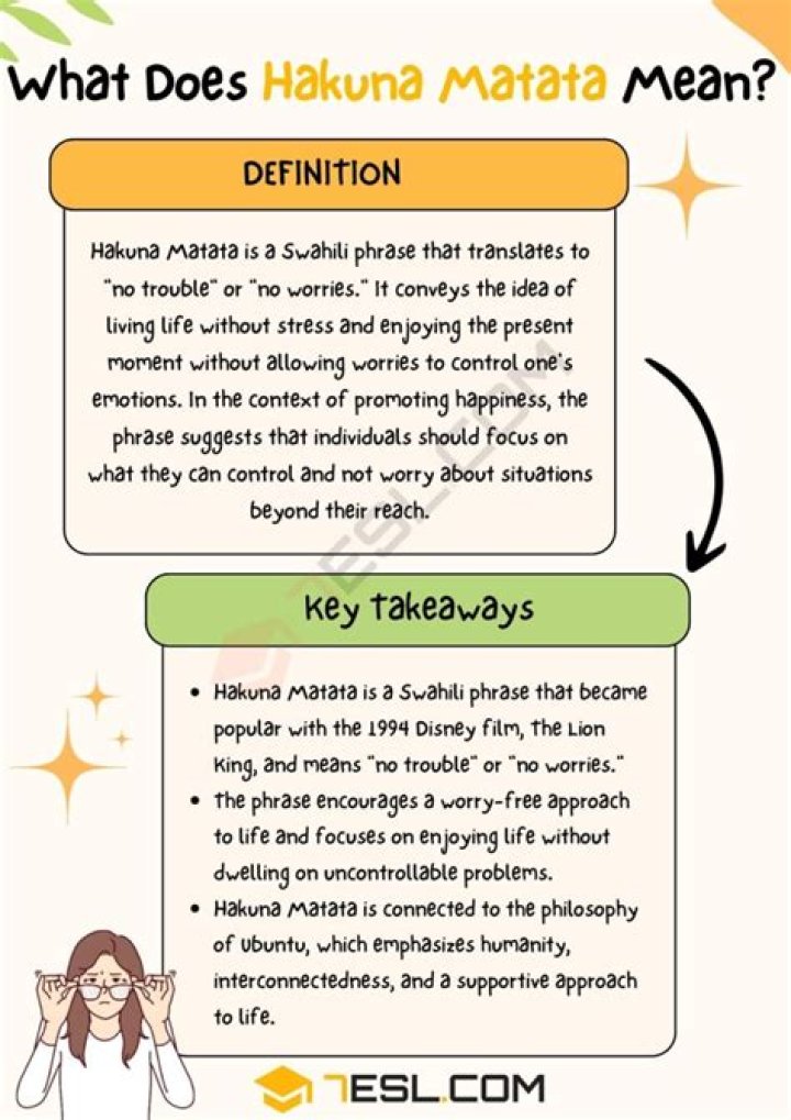 Is hakuna matata a real language